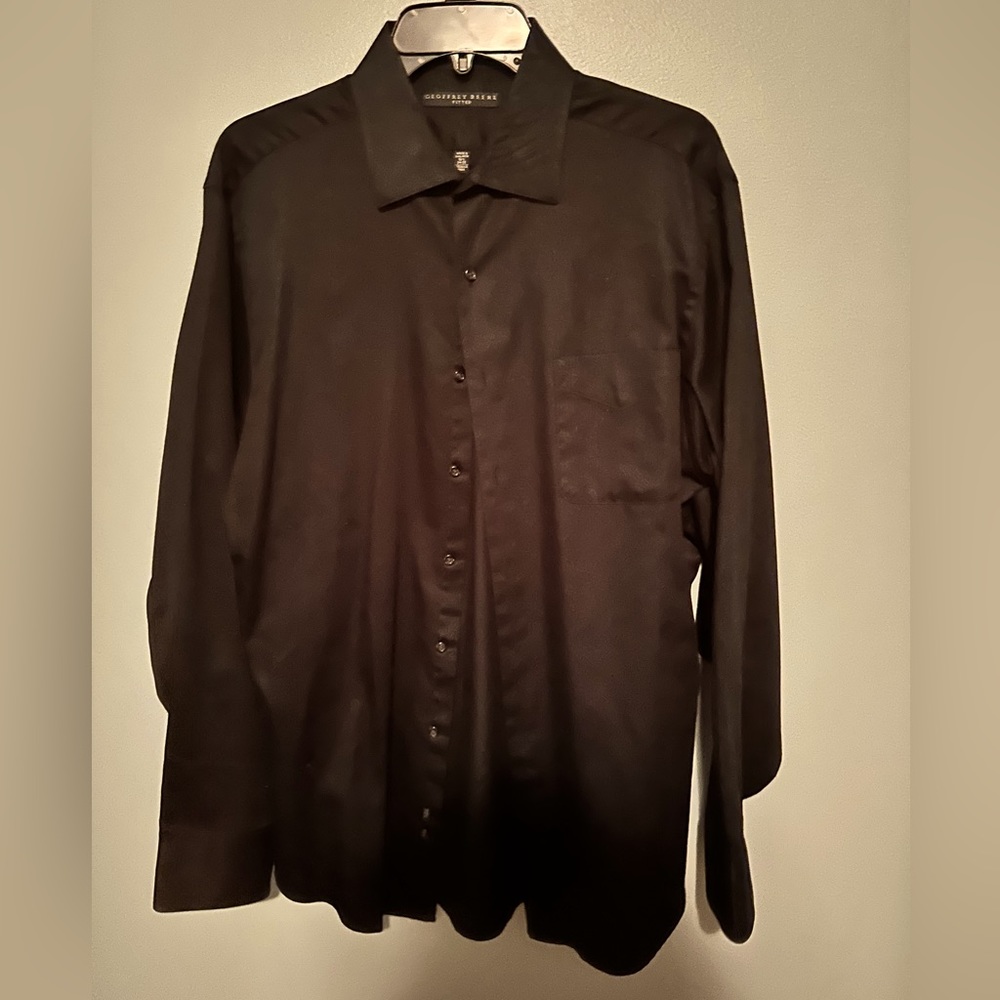 Black slim fit Geoffrey Beene dress shirt
